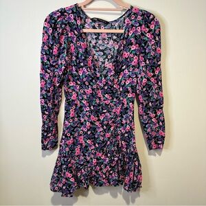 zara floral mini dress size small
